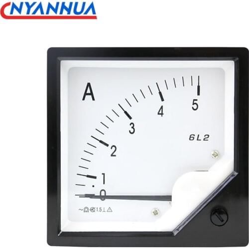 AC 6L2 Analog Panel Ammeter Current Ampere Meter 10A~ 1000A Pointer Test Ampermeter Mechanical Current Meter