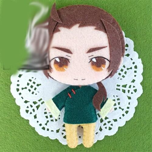 Anime Cartoon Hetalia: Axis Powers Wang Yao Q Style Handmade Toy Keychain Bag Cosplay Doll DIY Material for Girl Boy Gift 1 pcs
