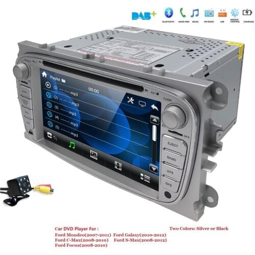US/EU warehouse Car DVD multimedia Player For FORD Mondeo S-MAX Connect FOCUS 2 2008 2009 2010 2011 GPS Navi RDS BT free Map Cam
