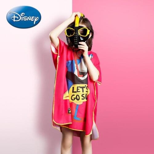 Dishes Mickey Mouse Minnie Childrens Quick-drying Bathrobe Swimming Hooded Bath Towel Baby Cloak Cloak