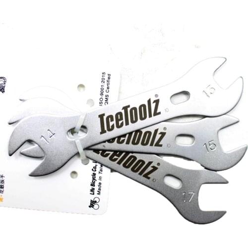 IceToolz Bike Axle Hub Wrench Bicycle Repair Tools 37X3 Spanner Headset Wrench Head Open End Cone Wrenches 37A1-37B1-37C1