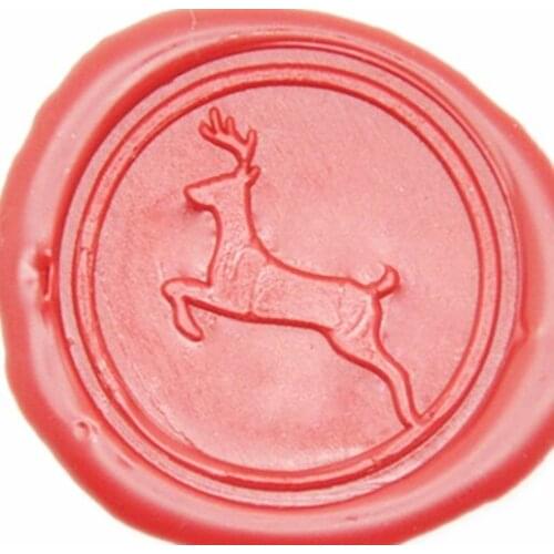 Vintage Deer Custom Picture Logo Wedding Invitation Wax Seal Sealing Stamp Sticks Spoon Gift Box Set Kit