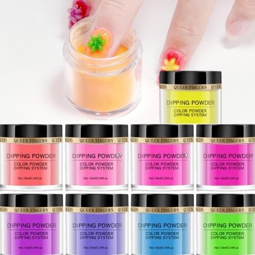 1Set Neon Pigment Nail Powder Ombre Neon Pigments Gradient Nail Neon Powder Gradient Glitter Iridescent Acrylic Powder 10ml/jar