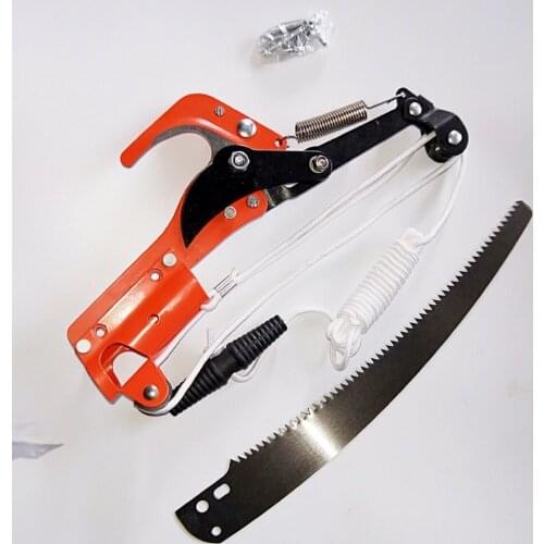 High Branch Shears Red Iron Library Band Saw Belt Rope Rough Branch Pruning Handle Fruit Tree Pruning Shears Garden Tools