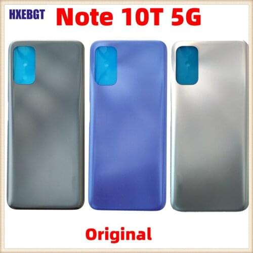 Original New For Xiaomi Redmi Note 10T New Back Cover Housing Door Rear Chassis Battery Case Lid Smartphone Parts
