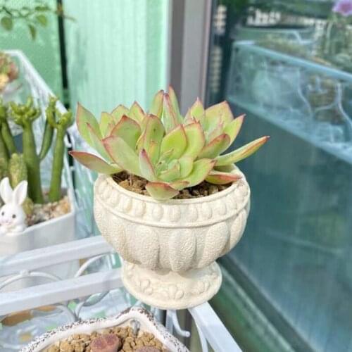 Crafts Crystal Epoxy Resin Mold Roman Column Flower Pot Casting Silicone Mould LX9E