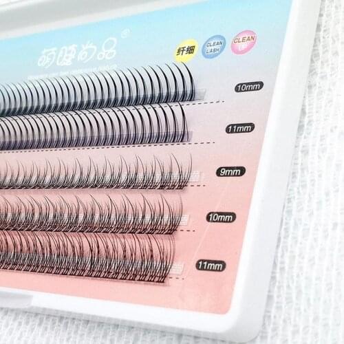Grafting Single Cluster Eyelashes Eye Makeup Tool 5 Rows 8/9/10/11/12mm Mixed A Shape & Fishtail Natural Long Lasting Eyelash