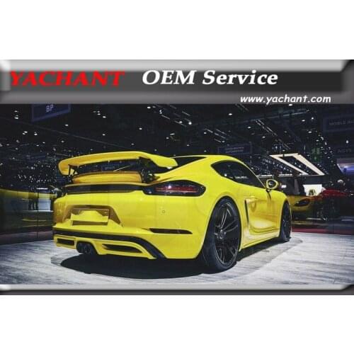 Car-Styling NEW Arrival Carbon Fiber Rear Trunk Spoiler Fit For 2017-2018 Cayman Boxster 718 TA Style Rear Spoiler Wing