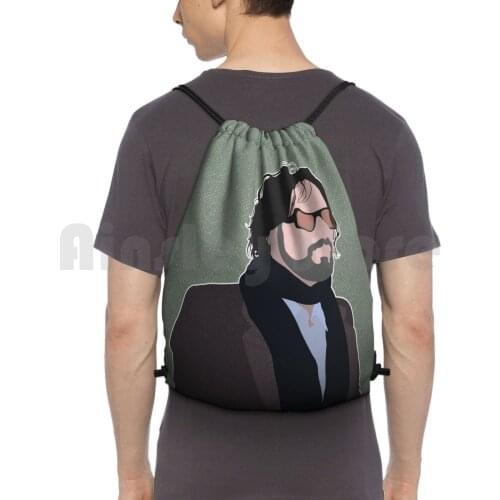 Jarvis Cocker Backpack Drawstring Bags Gym Bag Waterproof Jarvis Cocker Richard Hawley Pulp Pulp Band Music Band Pulp