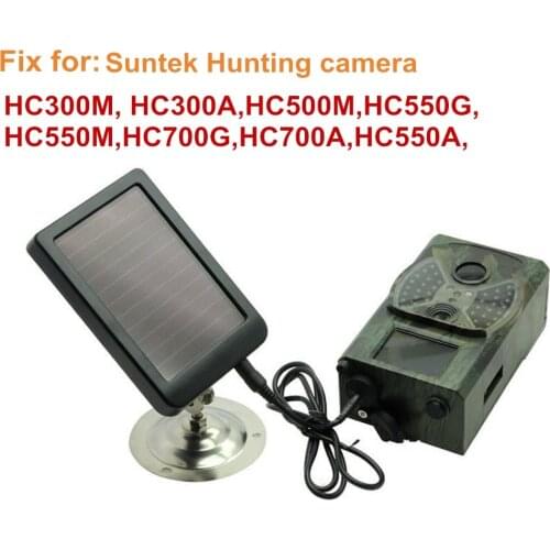 Hunting Camera Solar Panel Battery External Power Charger for Hunting Camera HC300M HC500M HC700G HC550M HC700G HC350M