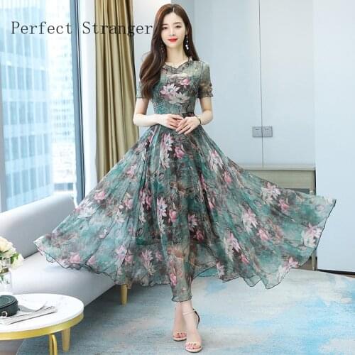 2020 Autumn New Arrival Elegant Peter Pan Collar Flower Embroidery Long Sleeve Woman Long Dress Green