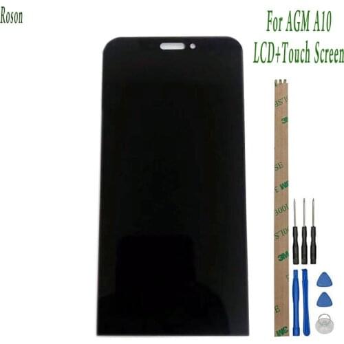 Roson For AGM A10 5.7inch LCD Display and Touch Screen + Assembly Repair Parts With Tools And Adhesive For AGM A10