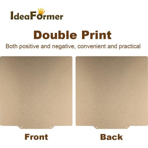 New Double Sided Textured PEI Powder Coated Spring Steel Sheet Magnetic Base 220/235/310mm Removal Heat Bed For Ender-3/CR-10