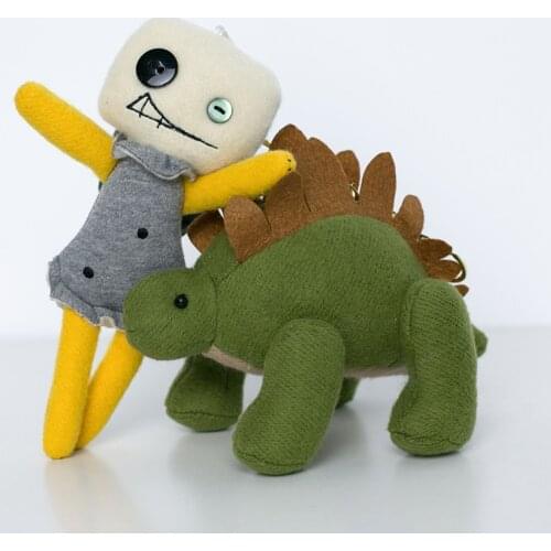 1PC Korea TV Drama Okay to Not Be Okay Nightmare Plush Toy Ghost Triceratop Keychain Stuffed Soft Horror Monsters Doll