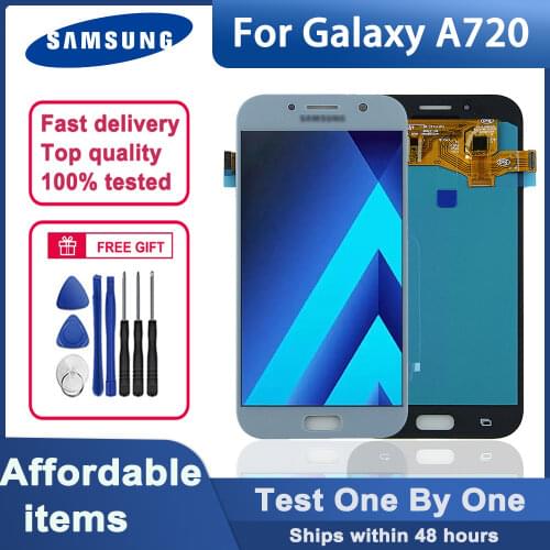 100% tested 5.7" AMOLED A720 LCD display for Samsung Galaxy A7 2017 A720 A720F SM-A720F LCD touch screen digitizer assembly