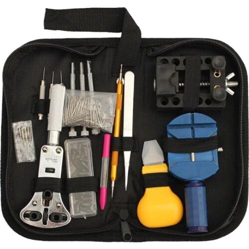 144Pcs Watch Back Case Opener Remover Repair Screwdriver Kit Watchmaker Tool Set N11_E