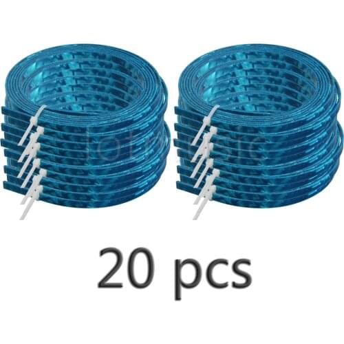20pcs Blue Celluloid 4mm Wide Guitar Binding Purfling For Luthier Maker 1650*4*1.5mm