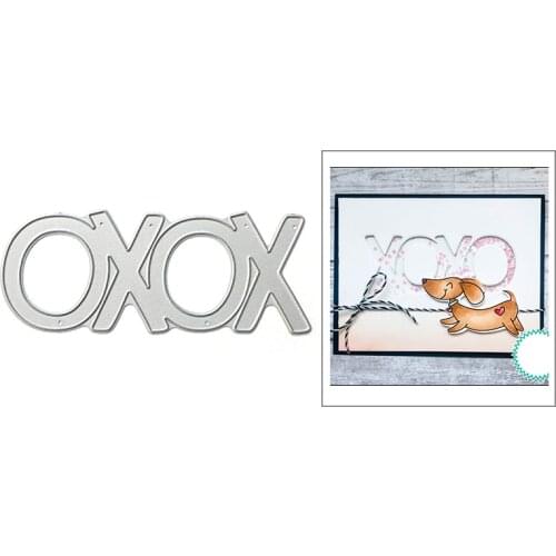 2021 New English Words XOXO Metal Cutting Dies For DIY Craft Making Greeting Card and Paper Scrapbooking Album No Clear Stamps