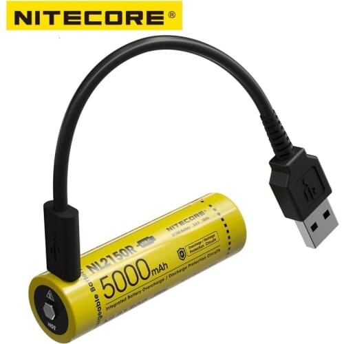 NITECORE NL2150R 5000mAh USB-C Rechargeable 21700 Battery