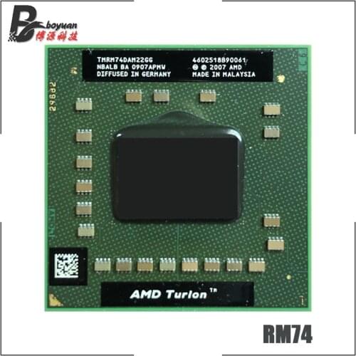 AMD Turion 64 X2 Mobile technology RM-74 RM 74 RM74 2.2 GHz Dual-Core Dual-Thread CPU Processor TMRM74DAM22GG Socket S1