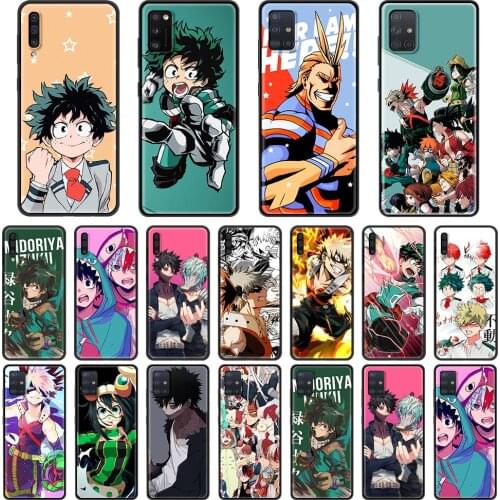 Case for Samsung Galaxy A51 A71 5G A50 A70 A11 A21s A31 A41 A42 A91 A01 TPU Soft Cases Cover Boku no Hero Academia