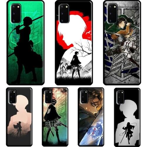 Levi Attack On Titan Case For Samsung Galaxy S21 Ultra S20 FE Note 20 Ultra Note 9 10 S8 S9 S10 Plus S10e Cover