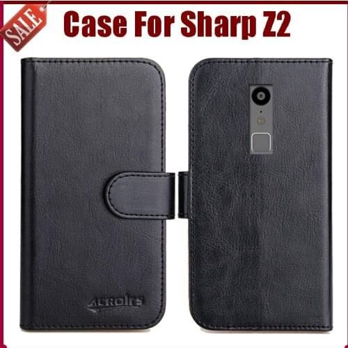 Hot Sale! New Arrival 6 Colors High Quality Flip Leather Protective Cover For Sharp Z2 Case Phone Bag