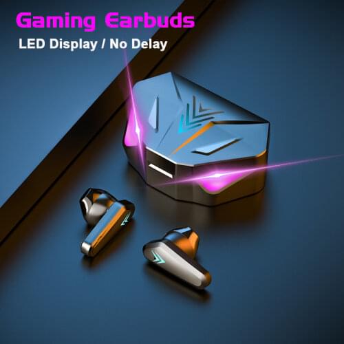 TWS Gaming Headsets Bluetooth 5.1 Earphones Noise Canceling 65ms No Delay Wireless Headphones HIfi Stereo Auto Pairing Earbuds