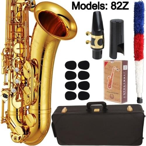 MFC Tenor Saxophone 82Z Gold Lacquer With Case Sax Tenor Mouthpiece Ligature Reeds Neck Musical Instrument Accessories
