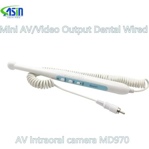 Mini AV/Video Output Dental Wired AV intraoral camera MD970 Video/RCA Rechargeable Intra Oral Camera free shipping