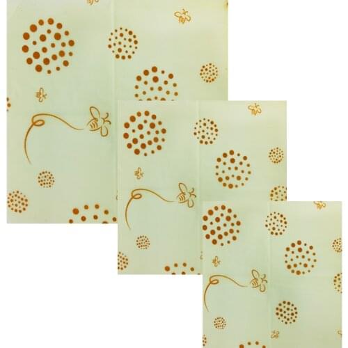 Natural Reusable Beeswax Food Wrap Bees