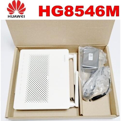 Huawei HG8546M Ftth Gpon Oun Fiber Optic Router Ont fiber equipment English Vershion with 1ge+3fe+wifi+voice+usb