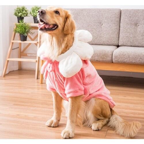Big Dog Pajamas Casual Home Wear Autumn Winter Warm Soft Flannel Cute Dogs Clothes For Large Dogs Labrador Doberman Pet Coats