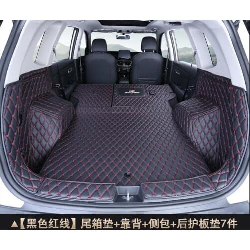 Full-enclosed 3D car trunk mat modified boot mat for Kia Sportager 2018