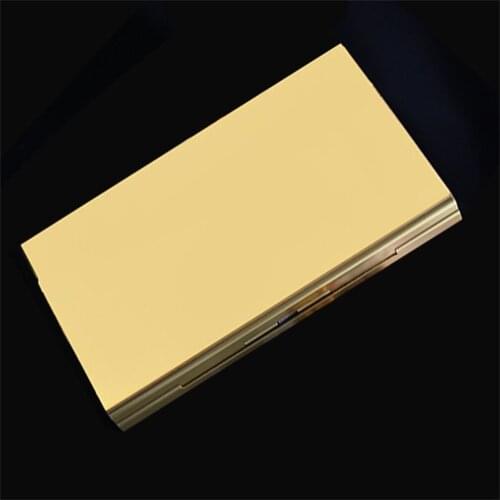 Portable Pocket Size Women Super Thin Creative Personality Cigarette Box 20 Stickers Ladies Metal Cigarette Gift Box Case