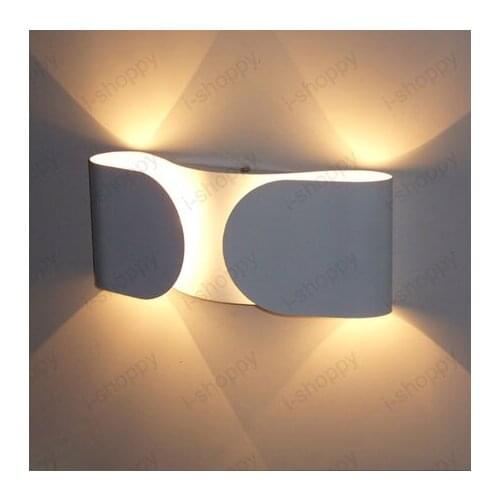 Dimmable/Not 2W/6W LED Wall Fixture Lamp Butterfly Light Reading Room Hotel Restaurant Hallway White Shell