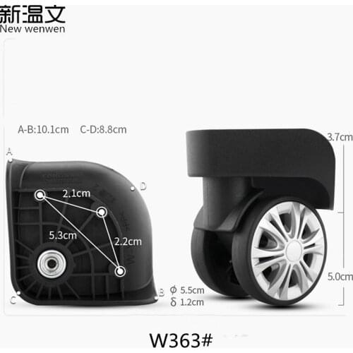Suitcase Wheel Repair Rubber ,Wheels for Suitcases W363
