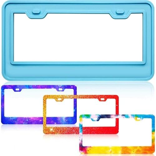 License Plate Frame Silicone Mold Diy License Plate Resin Mold Epoxy Frame Mold For Diy Handmade Crafts