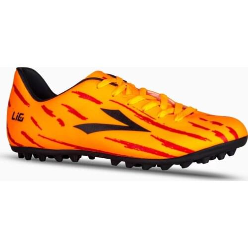 LIG Latmos PU Turf Football Shoes Neon Orange