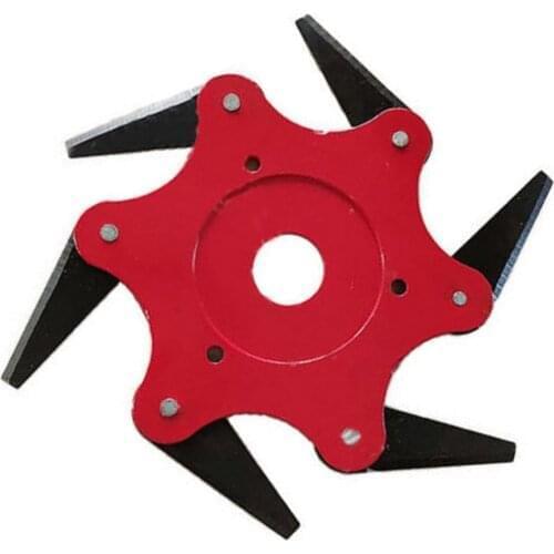 Universal 6 Blades Trimmer Head for Lawn Mower Garden Tool Trymer Brush Weed Cutter Blades 65Mn Steel Hedge Grass Trimmer Head
