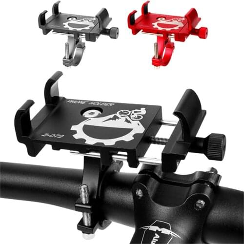 Universal Bicycle Mobile Phone Mount Holder 360 Degrees Rotate Moutain Road Bike Phone Stand for 3.5-6.5inch Smartphone and GPS