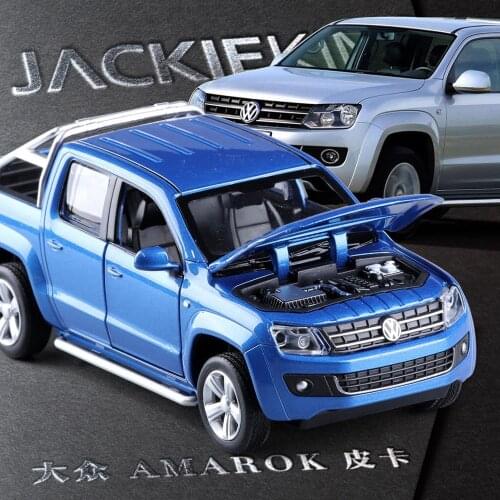 High quality high simulation 1:30 alloy pull back car,amarok Pickup,metal model cars toy,free shipping
