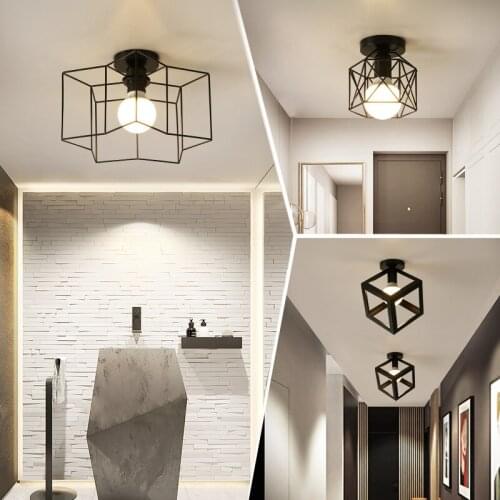 Iron aisle ceiling lights minimalist nordic vintage balcony,kitchen ceiling lamp foyer iron entrance small ceiling lights