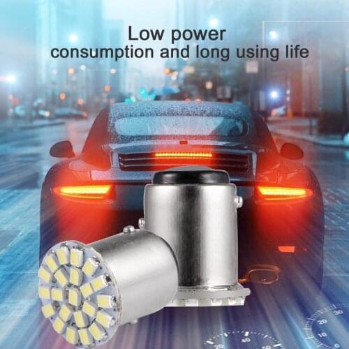 1PC 1157 s25 SMD Led Car Light BAY15D P21/5W Auto Brake Light Bulb Lamps Xenon for ford Car Styling White