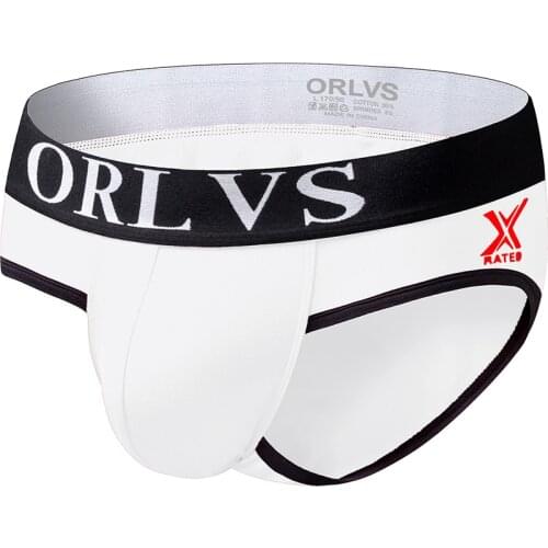 2020 ORLVS Brand Men sexy underwear boys new Hugh cotton triangle shorts raised pockets underwear OR110