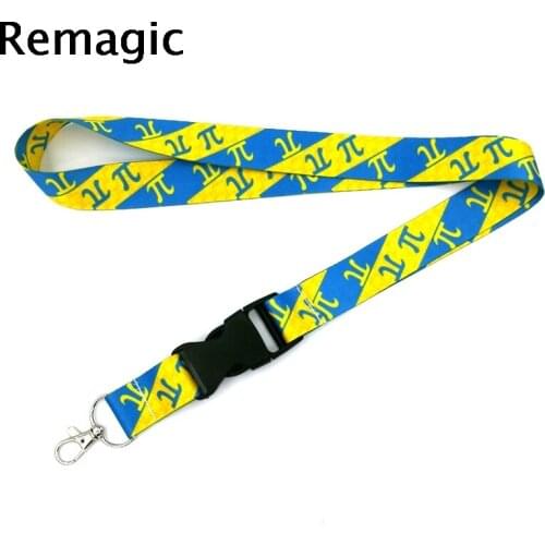 20pcsPi Symbol Mathematics Math Sign Equation Number Lanyards Cool Neck Strap webbings ribbons Phone Keys ID Card Holder Lanyard