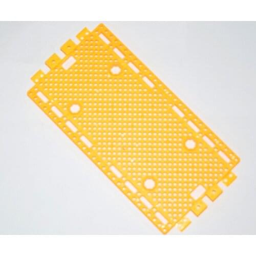 6pcs 75x154 box panel/DIY car shell plate/perforated plastic plate/science experiments materials/baby toys parts
