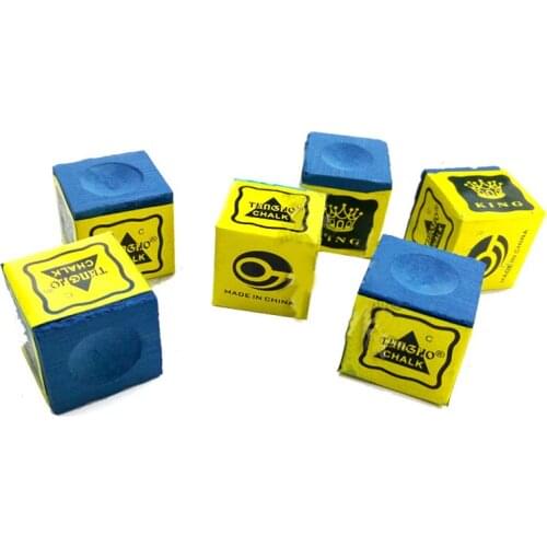 6Pcs Snooker Pool Oily Dry Chalk Billiard Pool Table no-slip Chalk Indoor Sport Accessories New EIG88