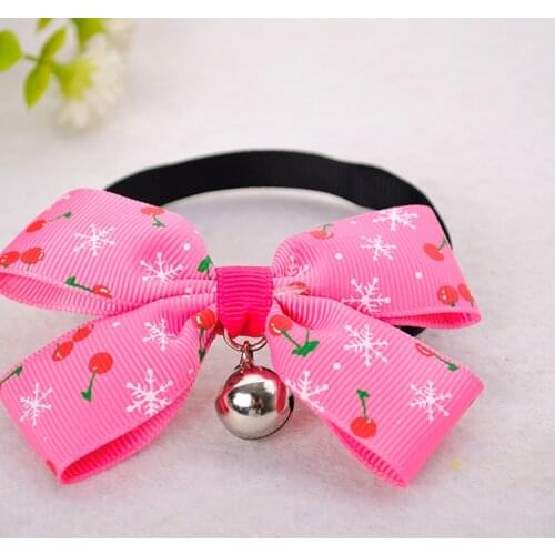 The new pet accessories British style Bow Dog Necklace multicolor optional 10pcs