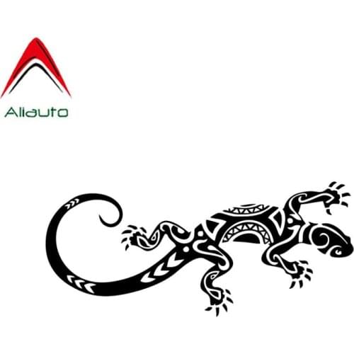 Aliauto Funny Car Sticker Reptile Lizard Auto Decor Vinyl Decal Cover Scratches for Motorcycles Skoda Octavia Hyundai,16cm*7cm